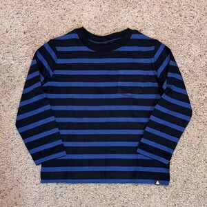 Gap Striped Kids Blue Long Sleeve Shirt, size 2T